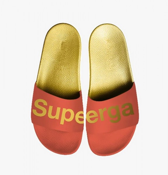 Superga Slide orange gold