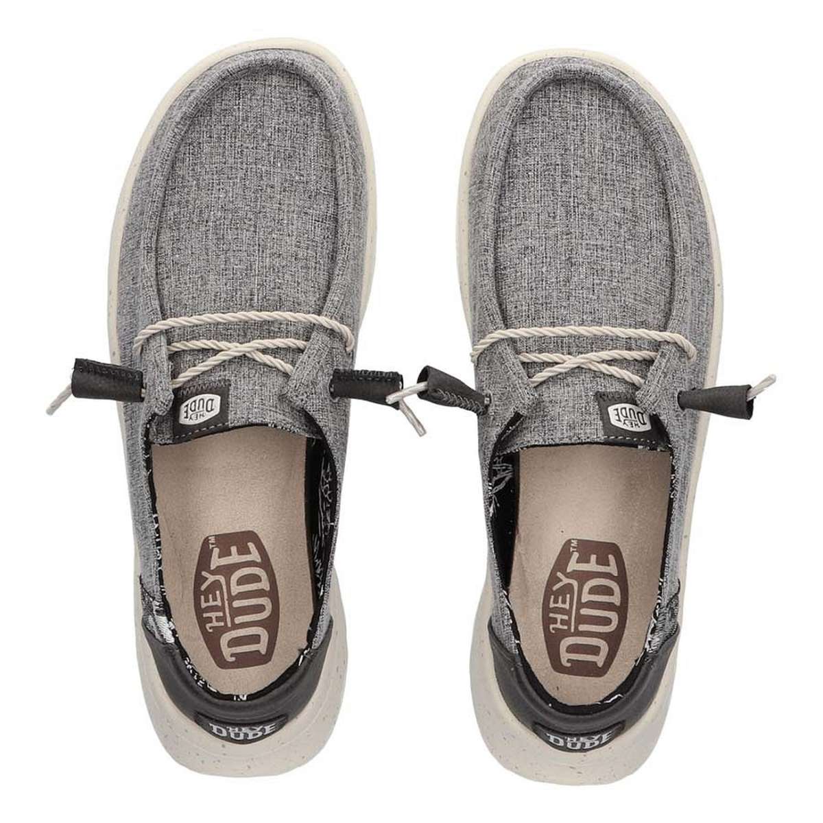 HEYDUDE Men's Wendy Peak Shoes - Comfortable High-Top Loafers With Stretchy Laces