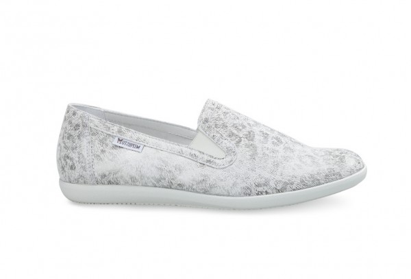 Mephisto Slip On KHALI silver print mit Wechselfußbett