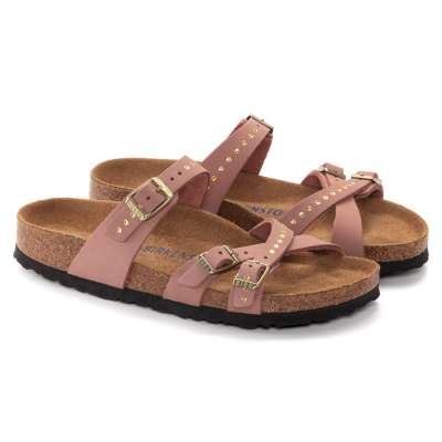 Birkenstock Franca Sandale Sandalette Pantolette Weichbettung schmale Weite old rose 1024261 Speed Shoes